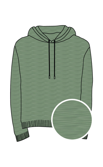 Almond Green Natural Hoodie