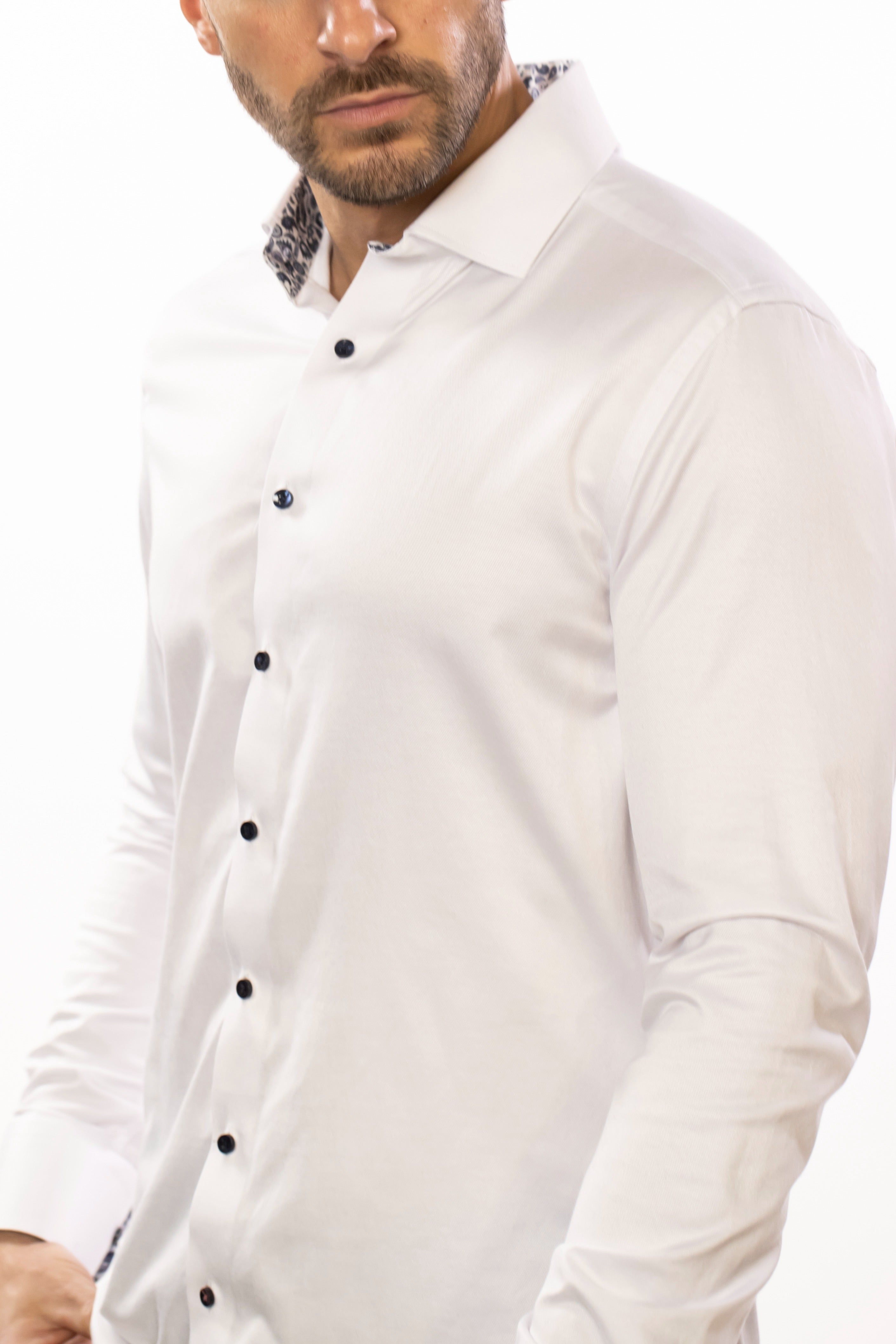 White T-Series Woven Shirt