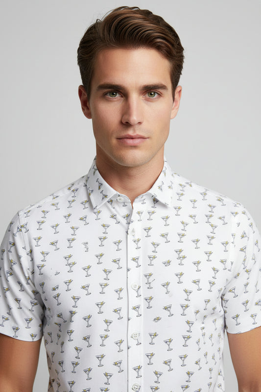 White Martini T-Series DryTouch Shirt