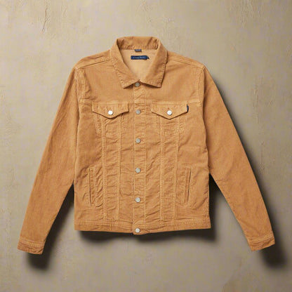 VALLEY - Brown Solid Antique Washed Jacket