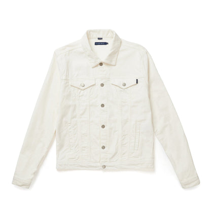 VALLEY - Cream Solid Antique Washed Jacket