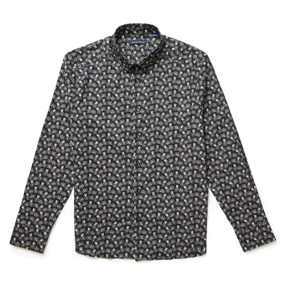 Black Bicycles Print Shirt