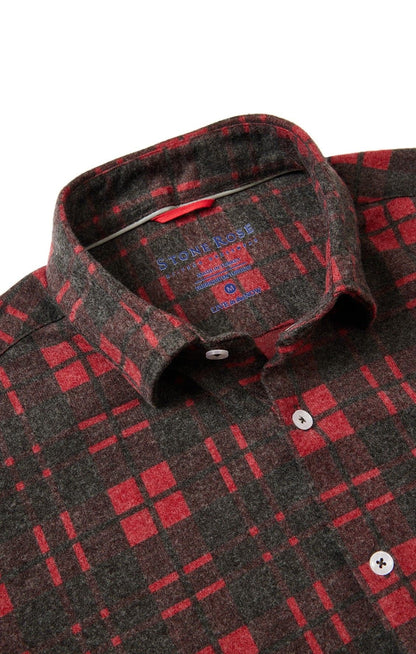 Burgundy Lumberjack Jersey Shirt