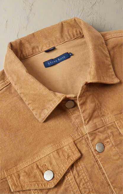 VALLEY - Brown Solid Antique Washed Jacket
