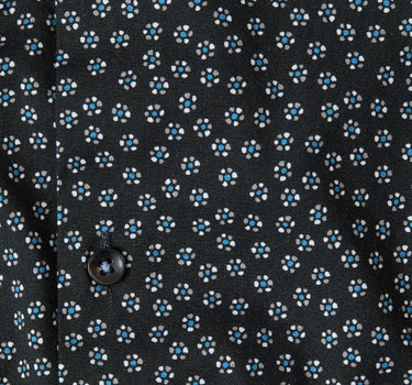 Black Accent Ditsy Print Shirt