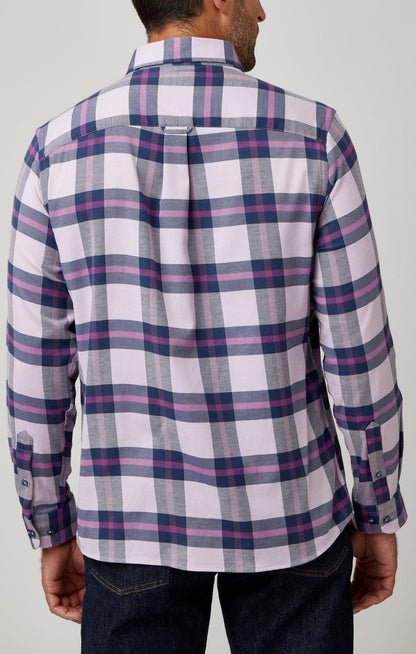 Lavender Tartan Plaid Drytouch Shirt