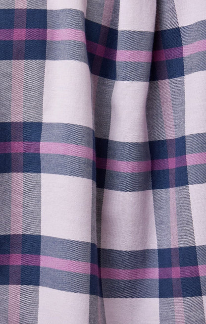 Lavender Tartan Plaid Drytouch Shirt