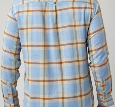 Light Blue Tartan Plaid Drytouch Shirt
