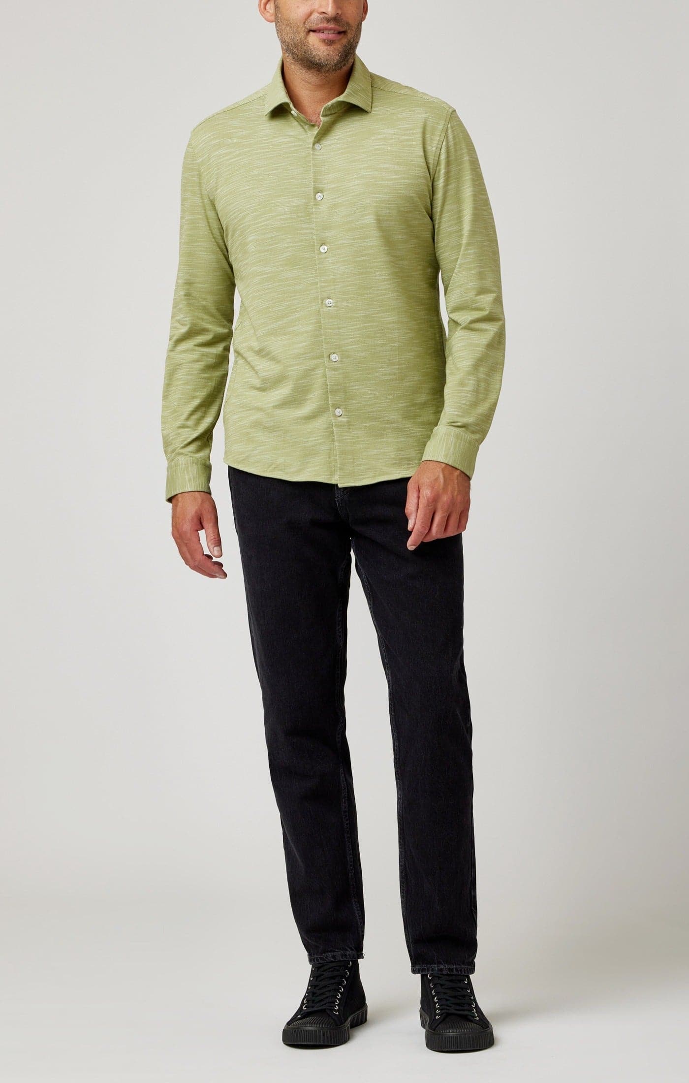 Sage Knit Slub Jersey Shirt