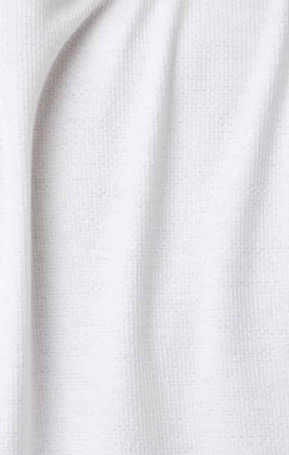TRAILBLAZER - White Solid 3 Buttons Henley