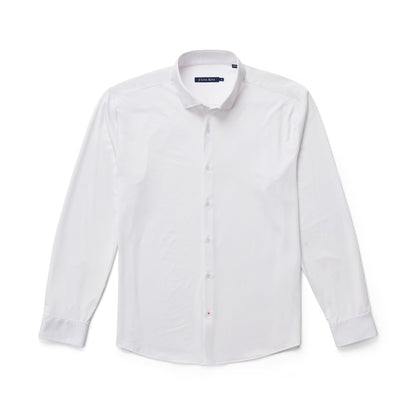 APEX - White Long Sleeve Stretch Shirt