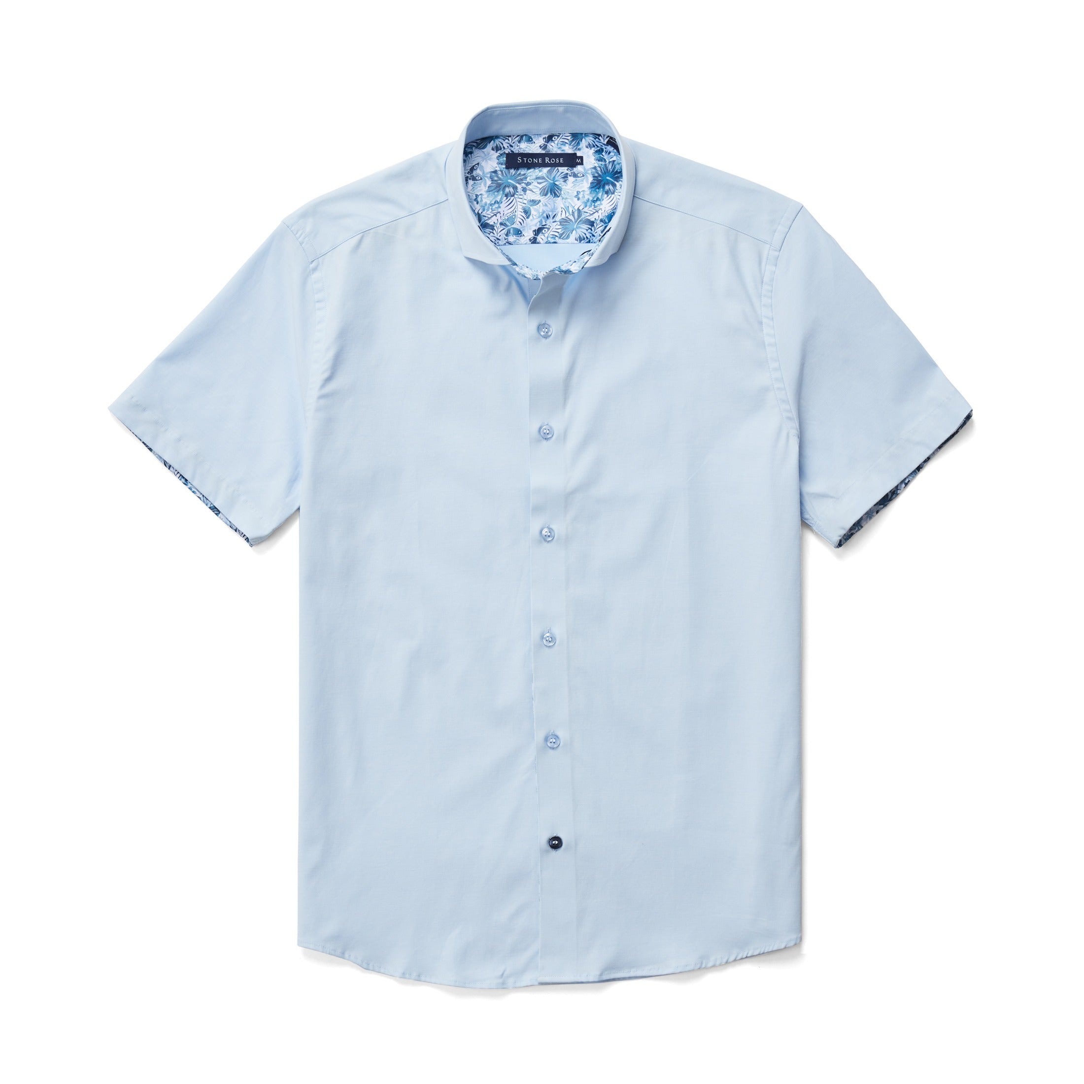 Light Blue Solid Short Sleeve DryTouch® Shirt