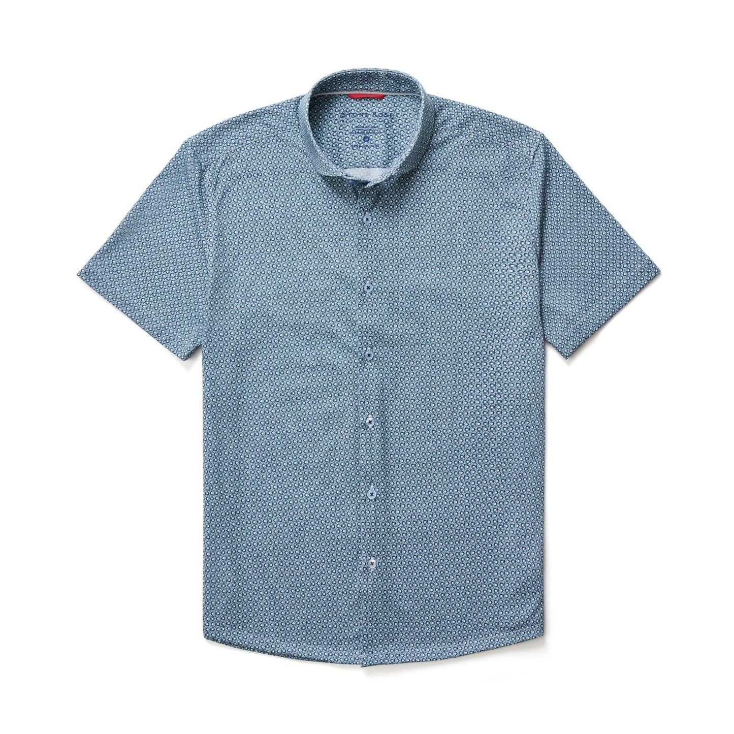 Aqua Gemstone Short Sleeve Shirt
