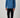 Denim Blue Solid Garment Washed Hoodie