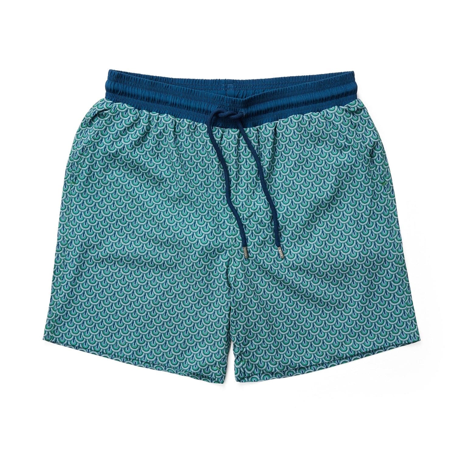 Bright Green Retro  Swim Shorts