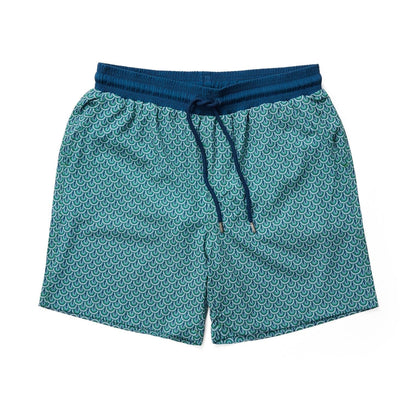 HELIOS - Bright Green Retro  Swim Shorts