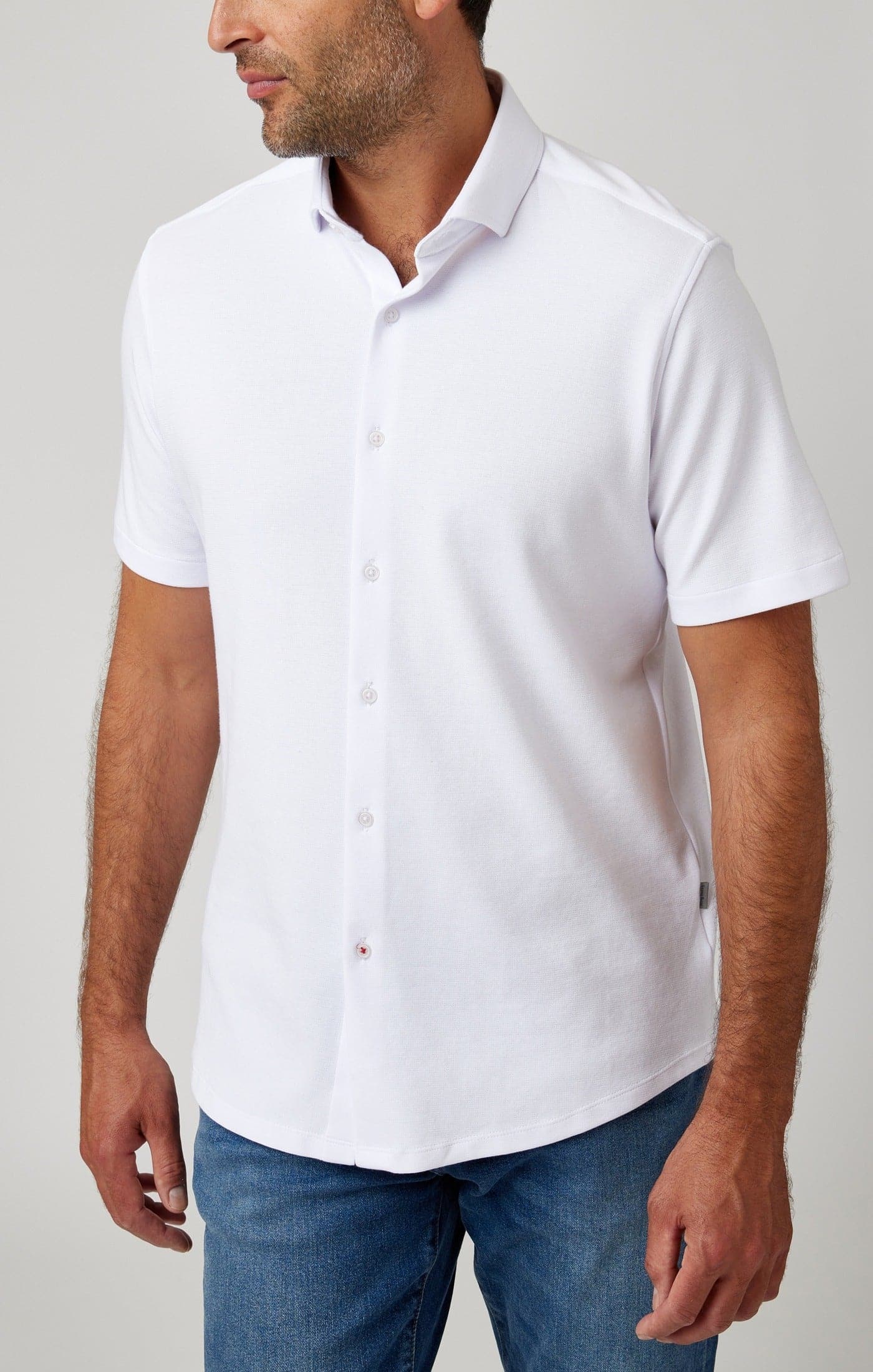 ORIGIN - White Short Sleeve T-Series Shirt