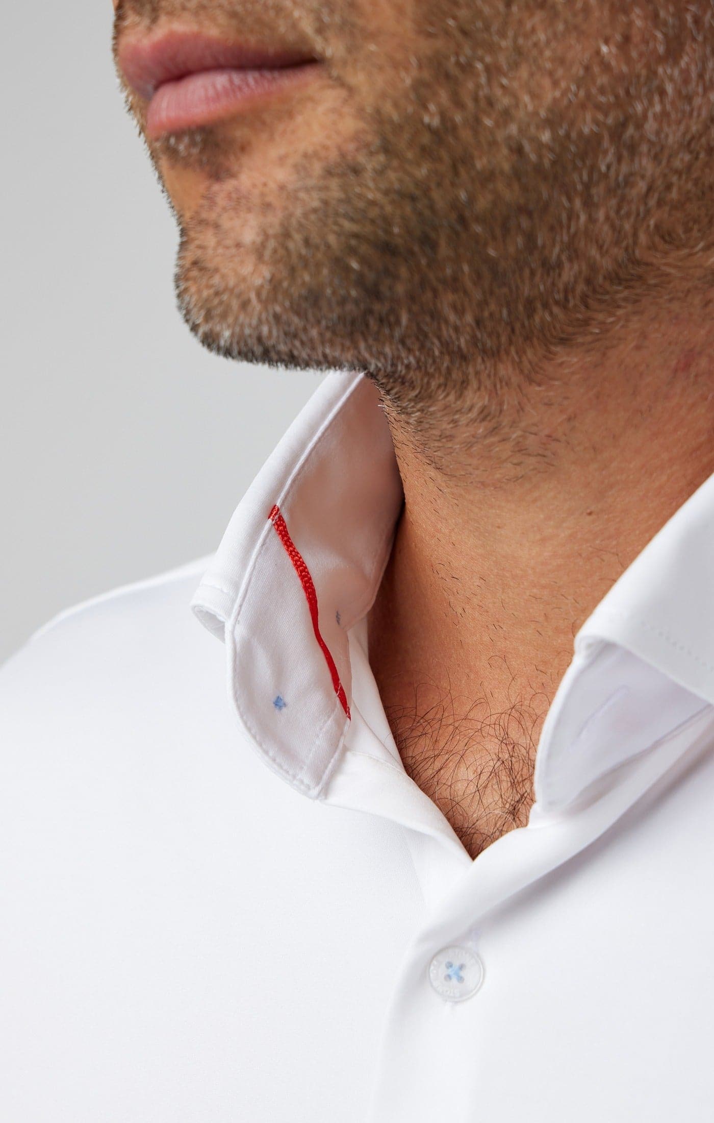 APEX - White Long Sleeve Stretch Shirt