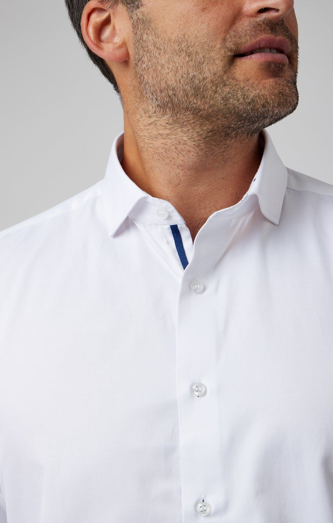 White Solid Long Sleeve DryTouch® Shirt