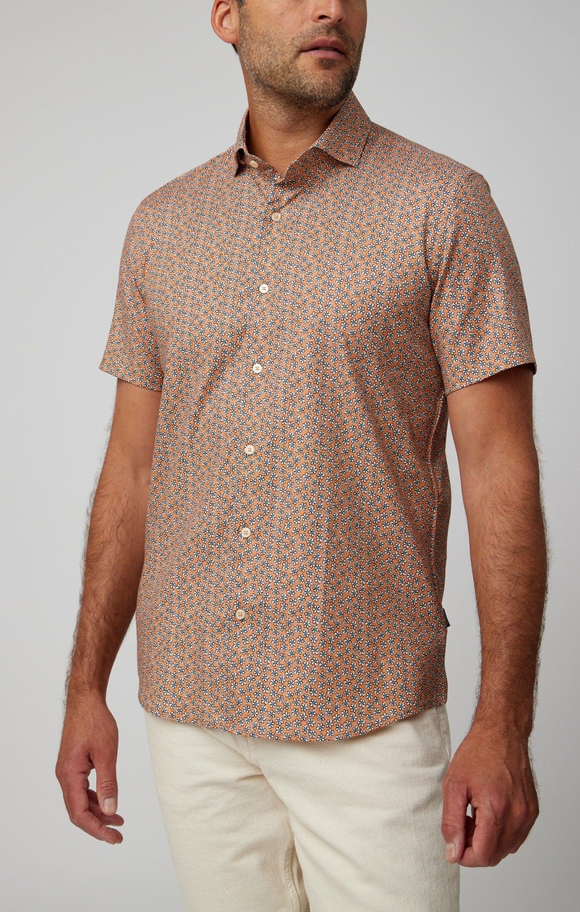 Copper Daisies Short Sleeve Shirt
