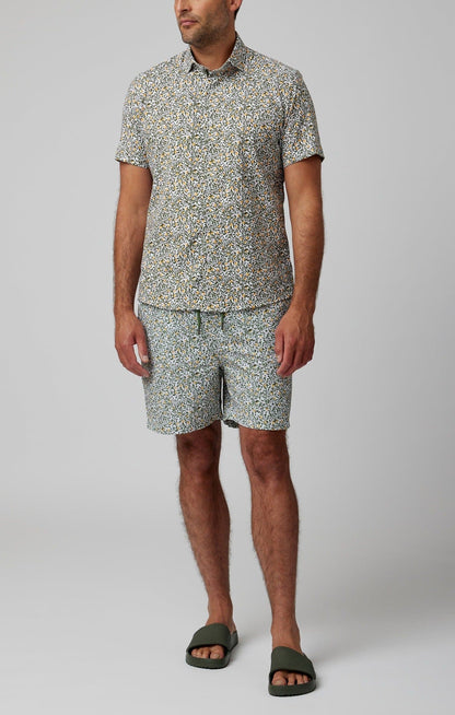 HELIOS - White Grapefruit Trees Swim Shorts