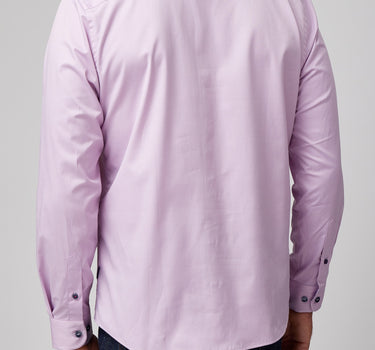 Lavender Solid Woven Drytouch Shirt