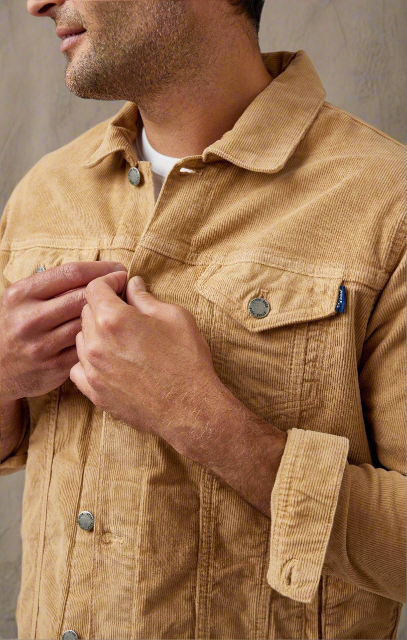 VALLEY - Brown Solid Antique Washed Jacket