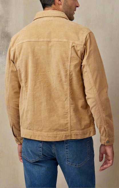 VALLEY - Brown Solid Antique Washed Jacket