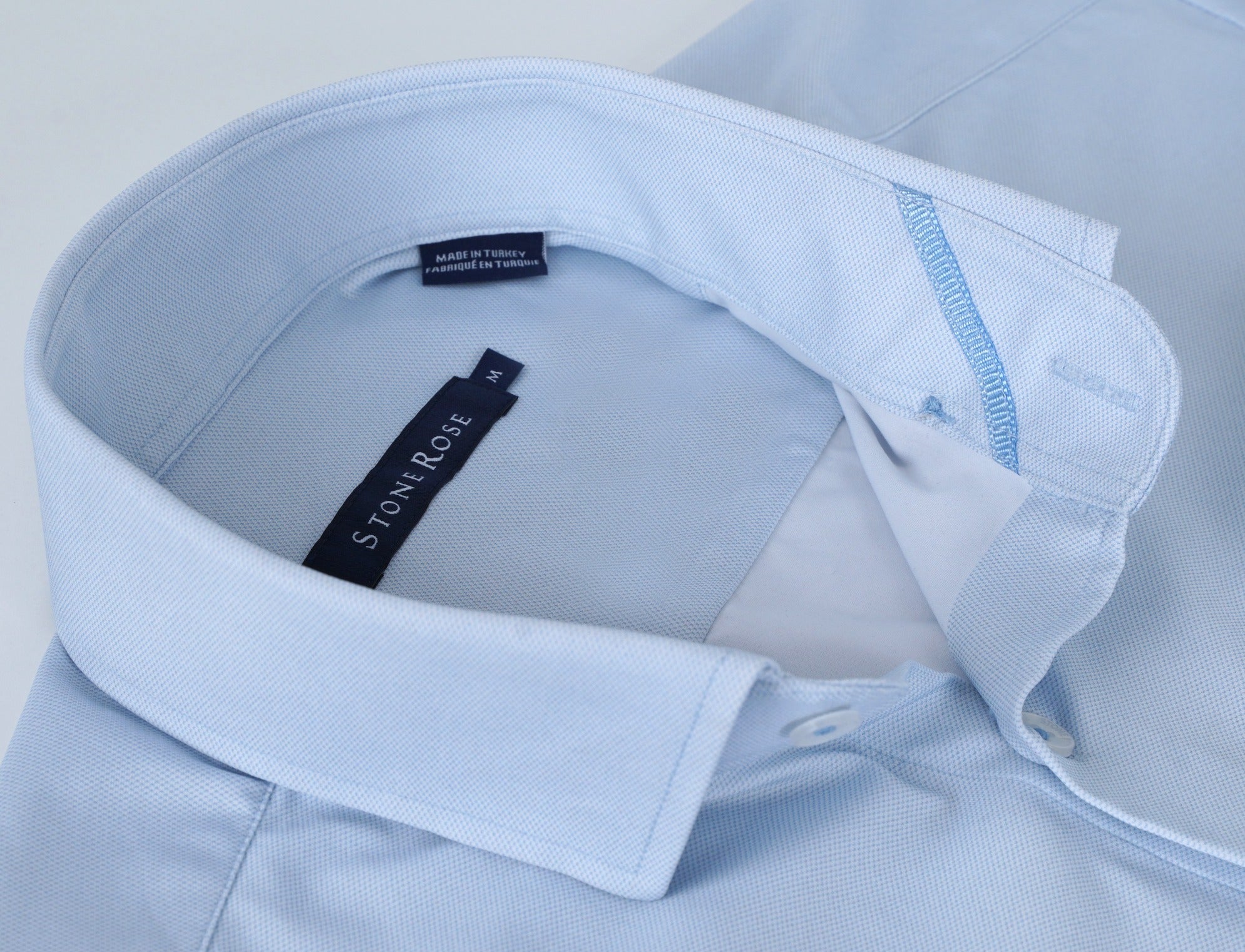 APEX - Light Blue Birdseye Long Sleeve Shirt