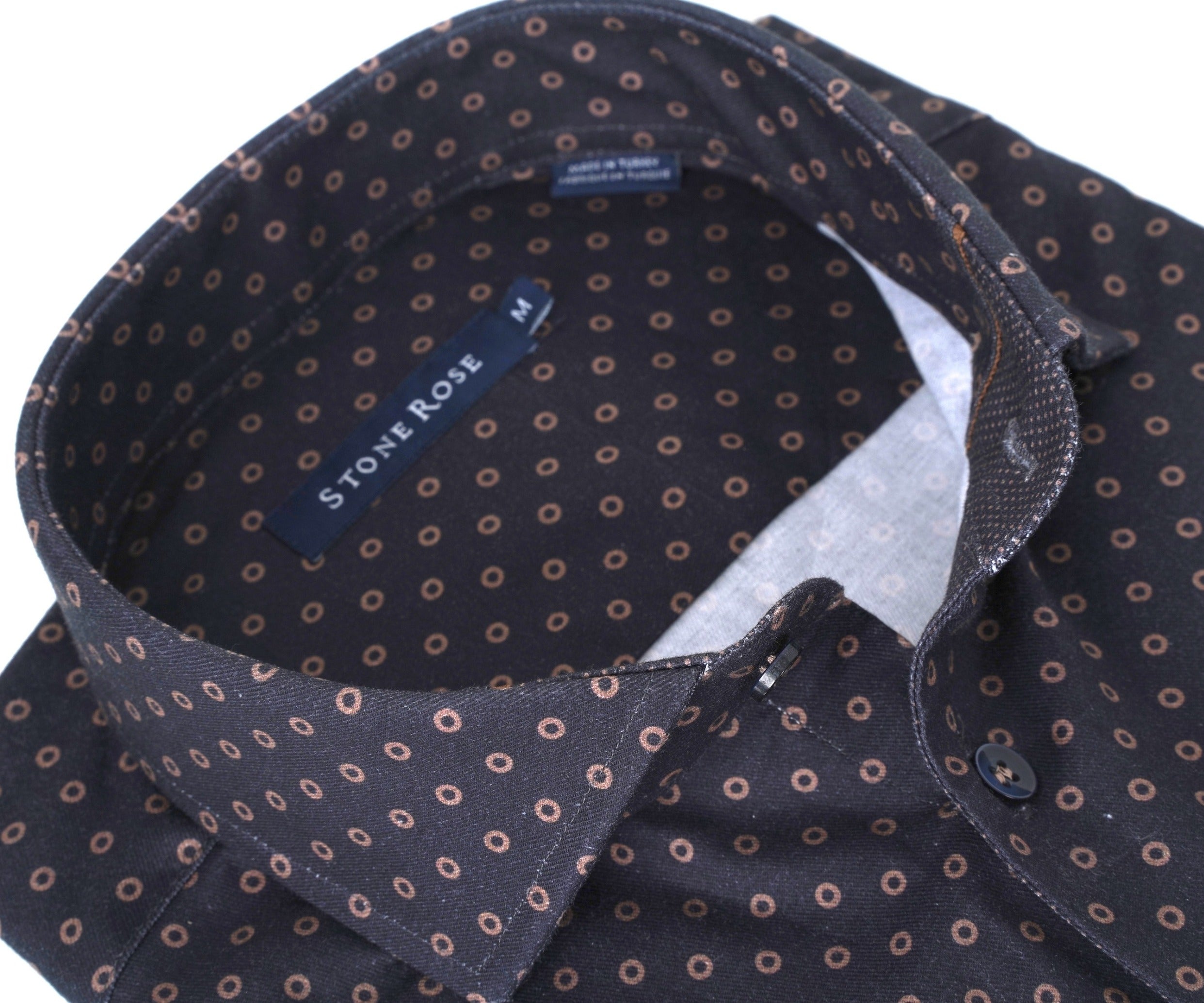 NOVA - Navy Polka Dot Long Sleeve Shirt