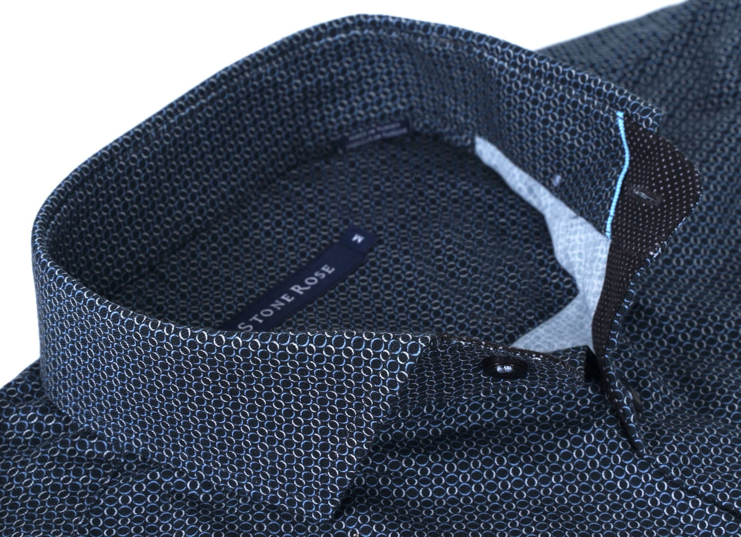 NOVA - Dark Blue Geo Long Sleeve Shirt