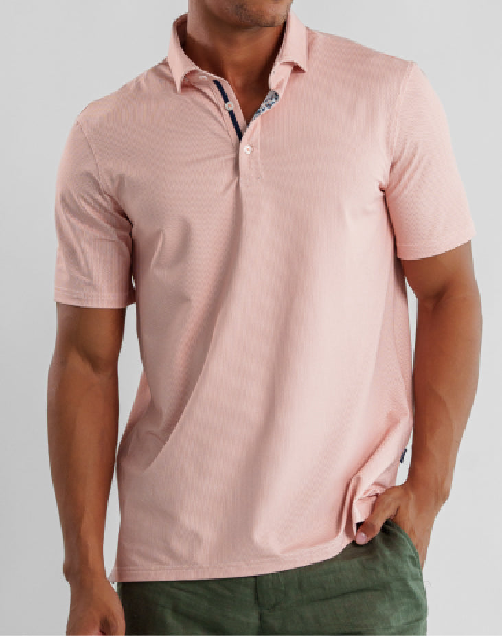 APEX  - Copper Birdseye Polo