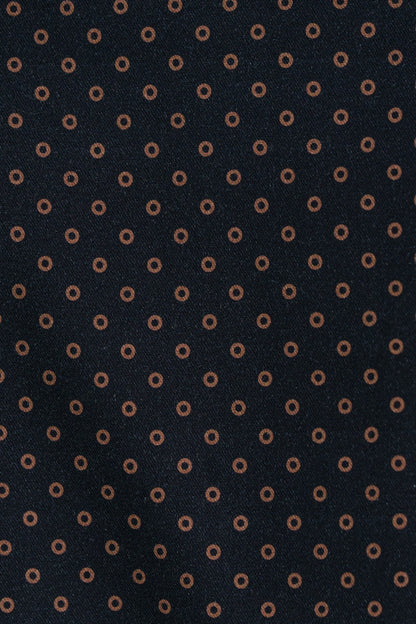 NOVA - Navy Polka Dot Long Sleeve Shirt