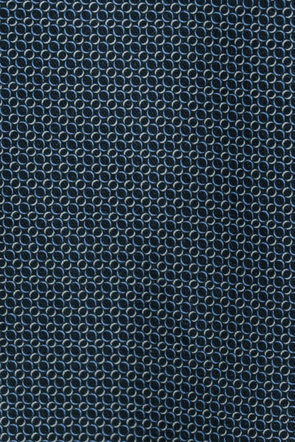 NOVA - Dark Blue Geo Long Sleeve Shirt