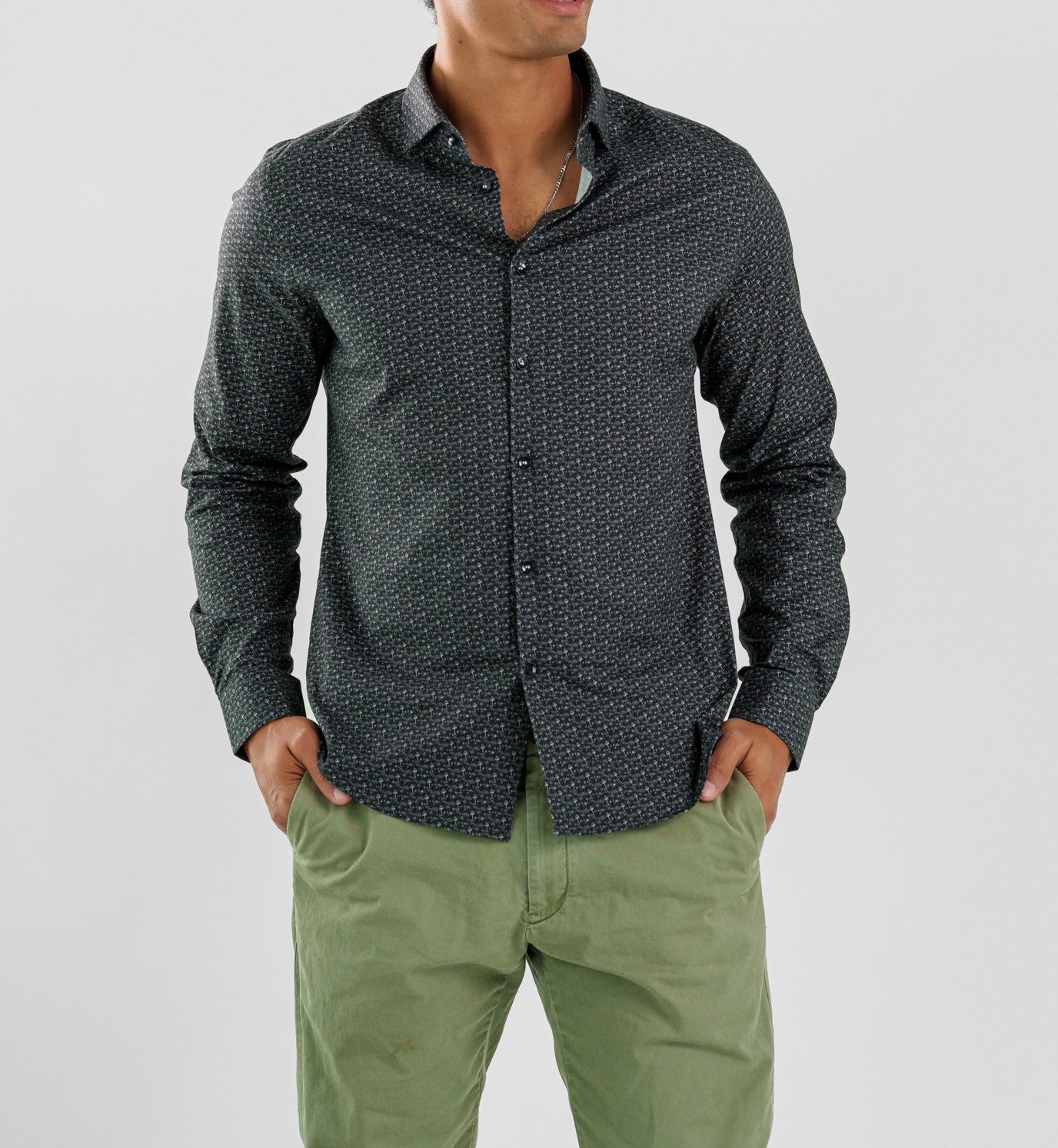 NOVA - Black Mushrooms Long Sleeve Shirt