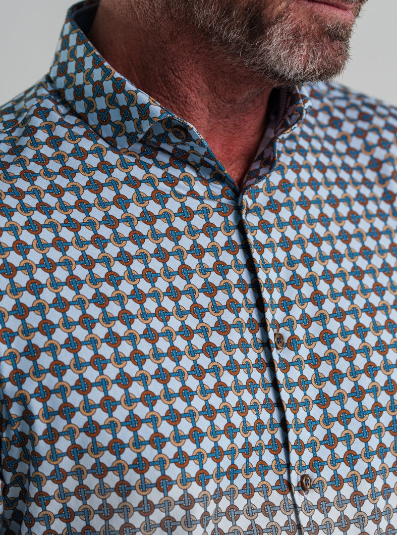 NOVA - Light Blue Rings and Ropes Shirt