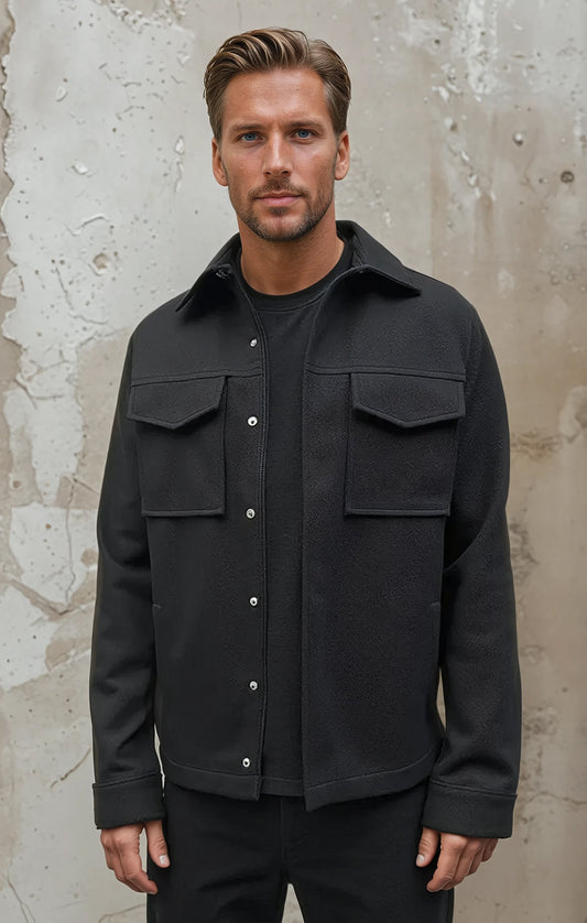 STUDIO - Black Stretch Twill Jacket