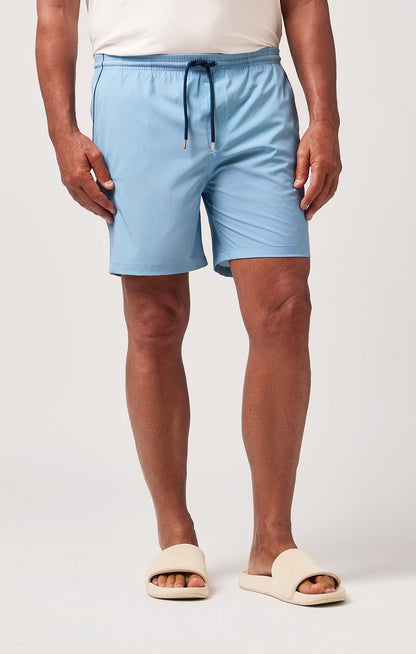HELIOS - Aqua Birdseye Solid Swim Shorts
