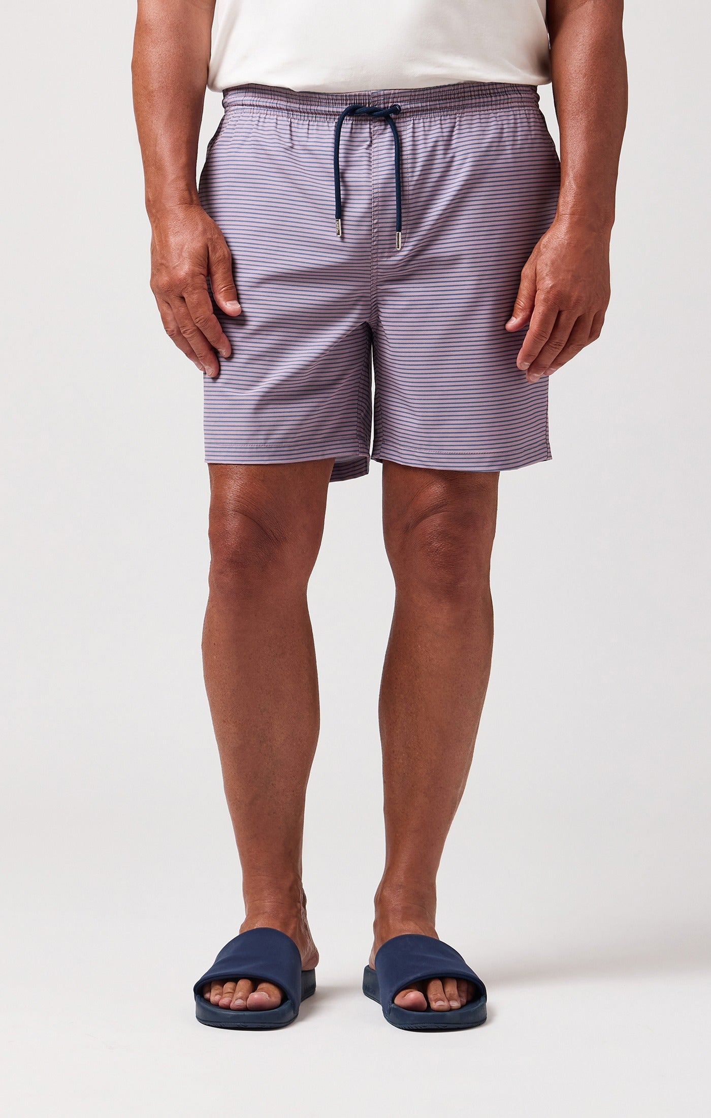 HELIOS - Pink Striped Swim Shorts