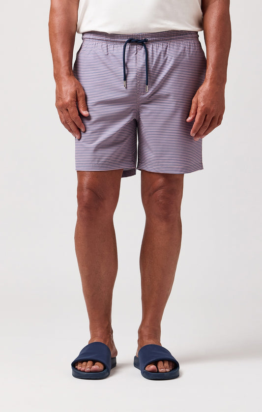 HELIOS - Pink Striped Swim Shorts
