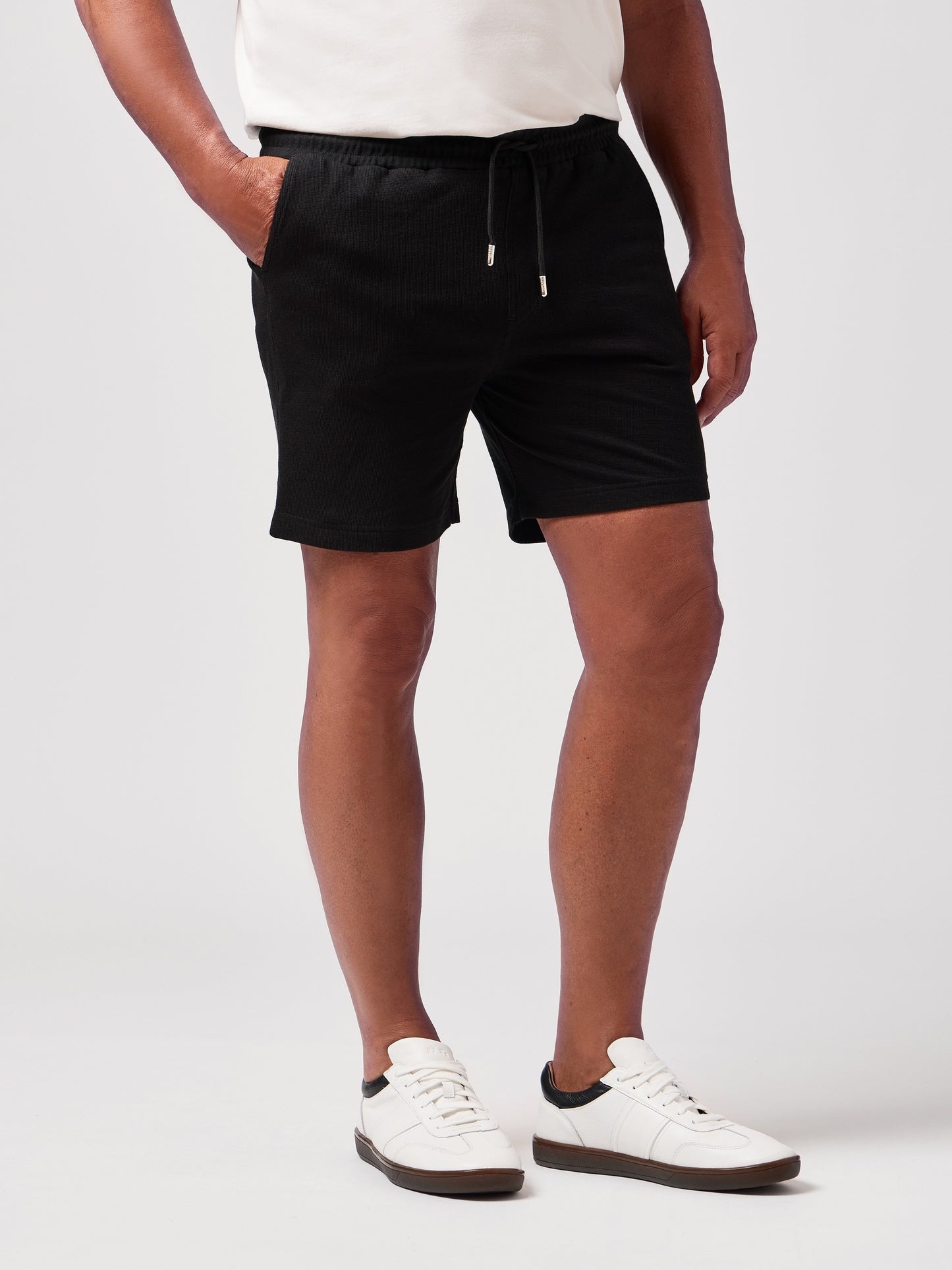 TWILIGHT - Black Terry Knit Comfort Short