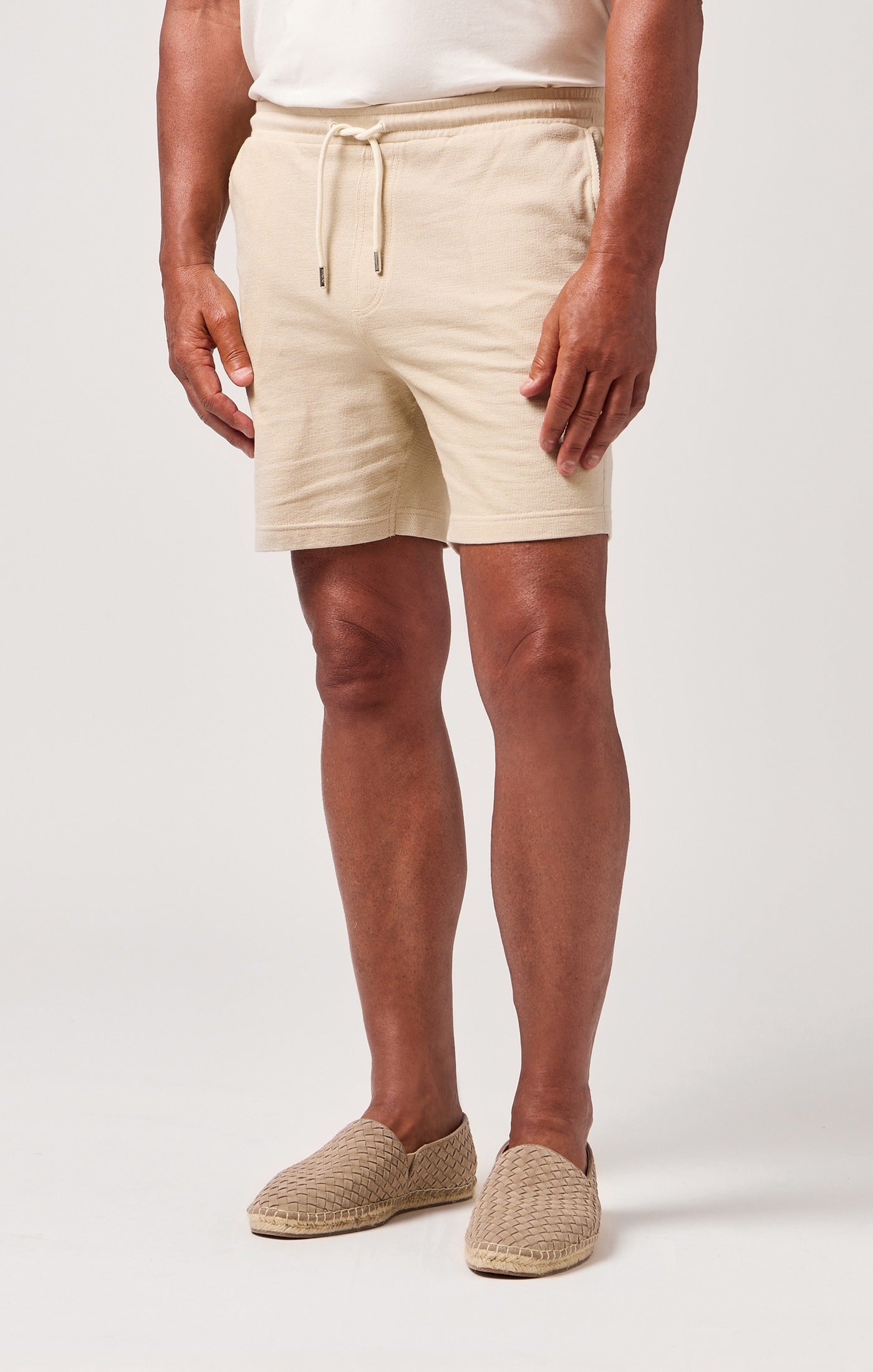 TWILIGHT - Beige Terry Knit Comfort Short