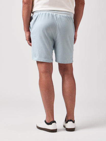 TWILIGHT - Light Blue Terry Knit Comfort Short