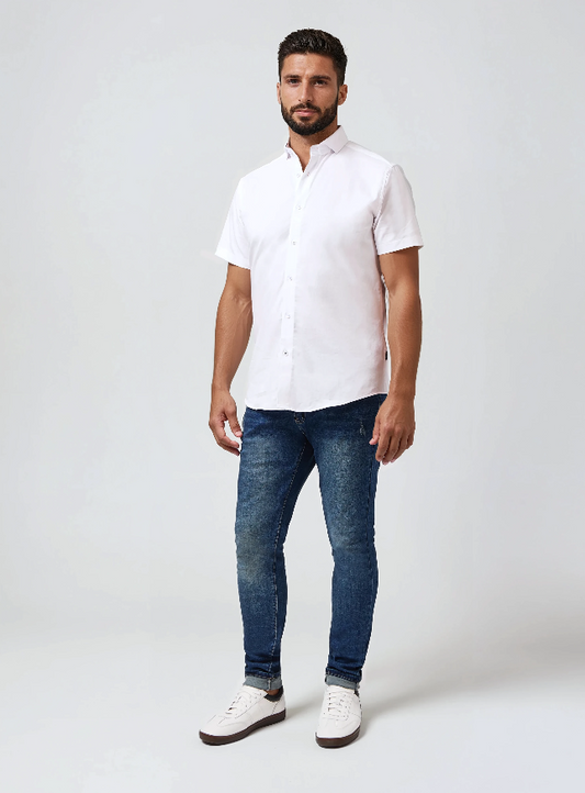 MONARCH - White Edge Short Sleeve Shirt