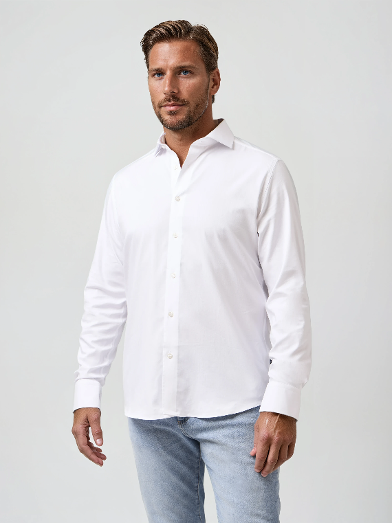MONARCH - White Heritage Long Sleeve Shirt