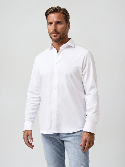 MONARCH - White Heritage Long Sleeve Shirt