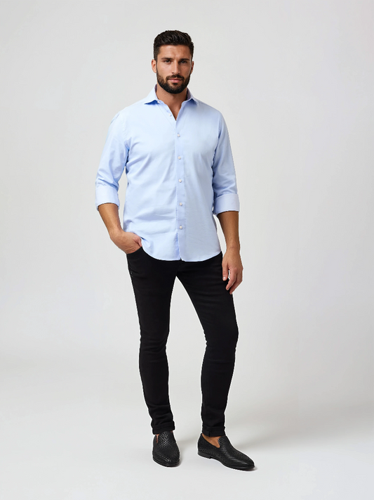 MONARCH - Light Blue Heritage Long Sleeve Shirt