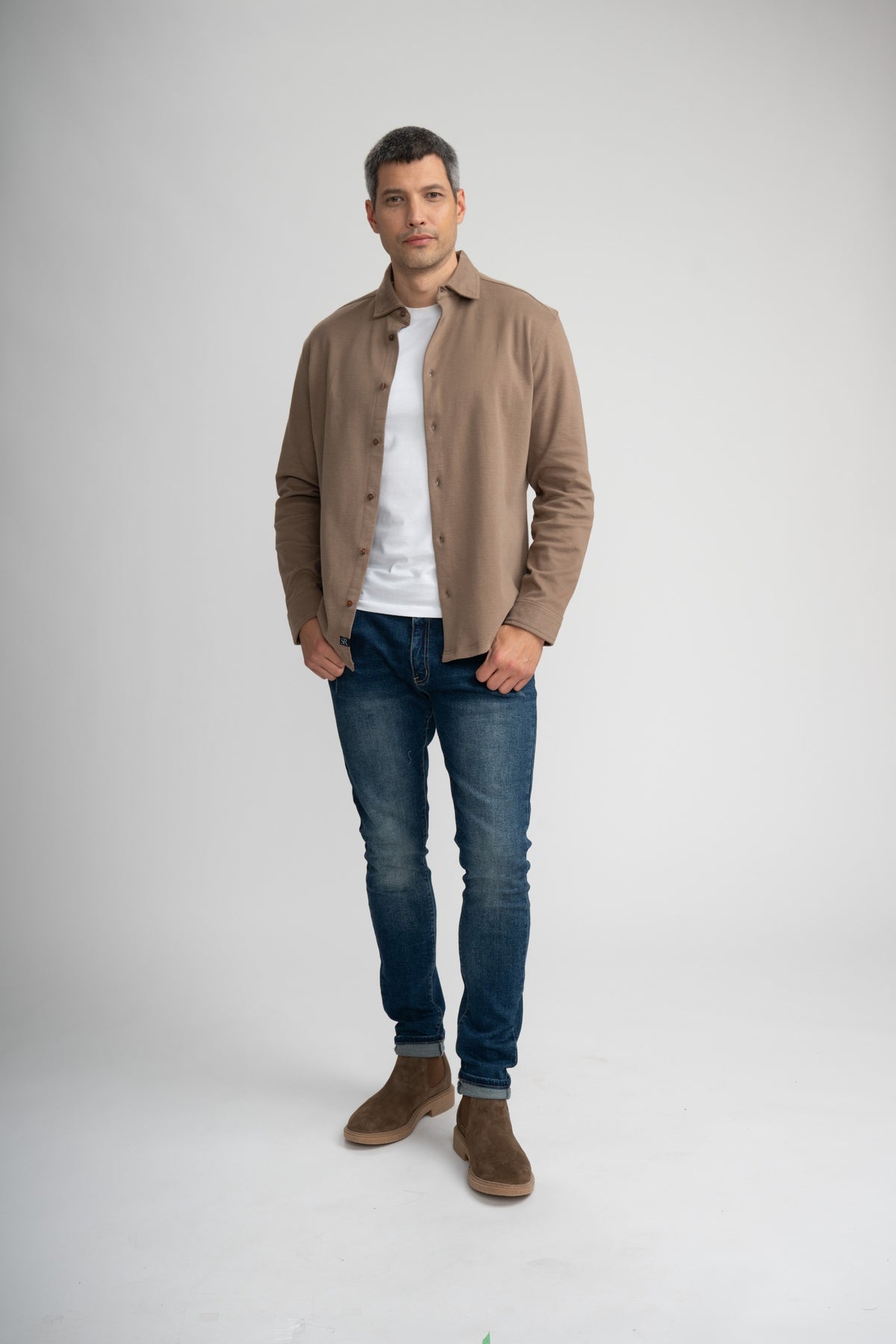 AERIS - Sand Peached Fleece Shirt