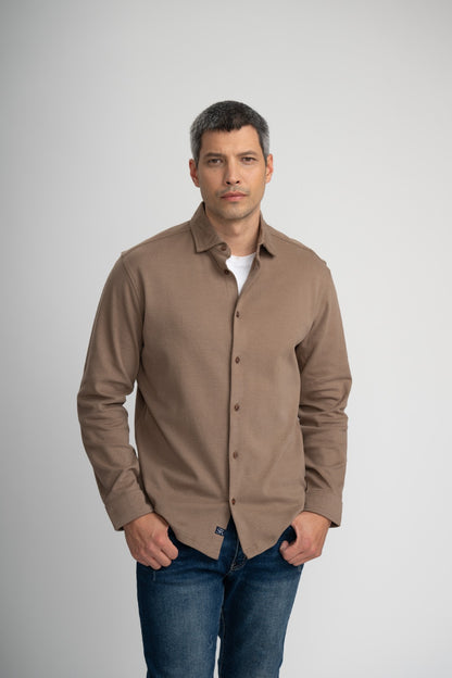 AERIS - Sand Peached Fleece Shirt