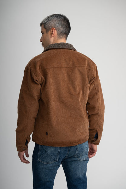 FIELDHOUSE - Toffee Corduroy Sherpa Jacket